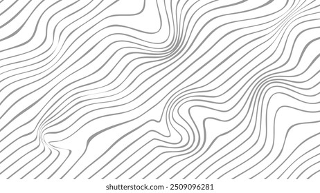 Wave Lines Pattern Abstract Background Vector Illustrations