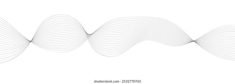 Wave lines Pattern abstract background. Horizontal wave lines. Modern wavy lines vector. Curved lines. 