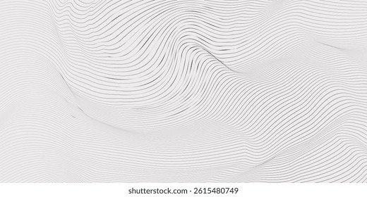 Wave Lines Pattern Abstract Background. Vector illustration