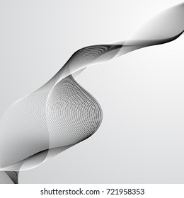 Wave Lines Pattern Abstract Background. Vector illustration