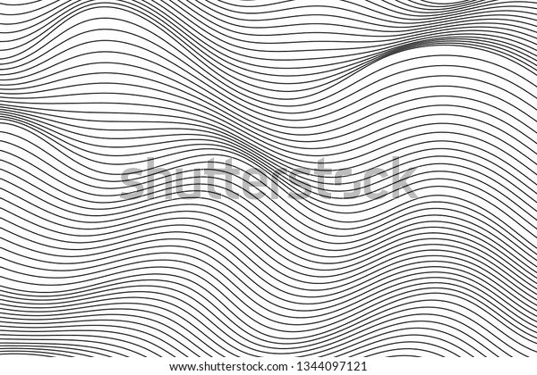 Wave Lines Pattern Abstract Background Vector Stock Vector (Royalty ...