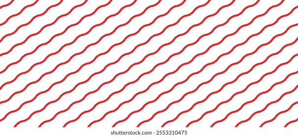 Wellenlinien Muster Hintergrund nahtlose Vektor als Zickzack-Strich Textur , wellenförmig squiggle einfache Hintergrund Streifen Element wiederholte Bild Clip Art. Vektorgrafik. 