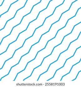 Wave lines pattern background seamless vector as zigzag stroke texture , undulate squiggle simple backdrop stripes element repeated image clip art. vector illustration. EPS 10 