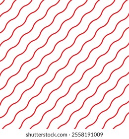 Wave lines pattern background seamless vector as zigzag stroke texture , undulate squiggle simple backdrop stripes element repeated image clip art. vector illustration. EPS 10 