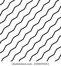 Wave lines pattern background seamless vector as zigzag stroke texture , undulate squiggle simple backdrop stripes element repeated image clip art. vector illustration. EPS 10 