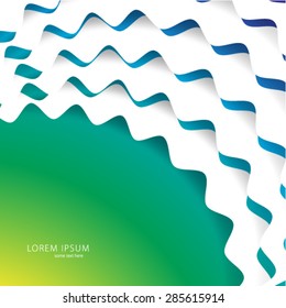 Wave Lines Pattern Colorful Background