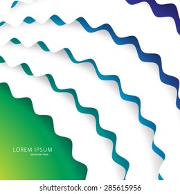 Wave Lines Pattern Colorful Background