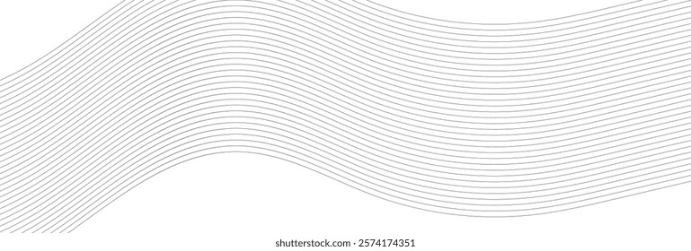  wave lines pattern on white background. Wave flowing liquid line. curve Line Abstract wavy background. Squiggle line design element. Vector illustration. EPS 10