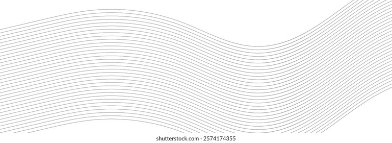  wave lines pattern on white background. Wave flowing liquid line. curve Line Abstract wavy background. Squiggle line design element. Vector illustration. EPS 10