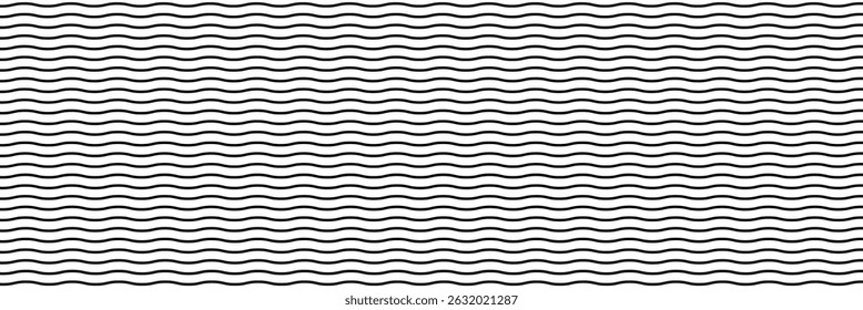 Wave lines pattern with ripples and squiggly strokes EPS  10.  Vector Illustration .