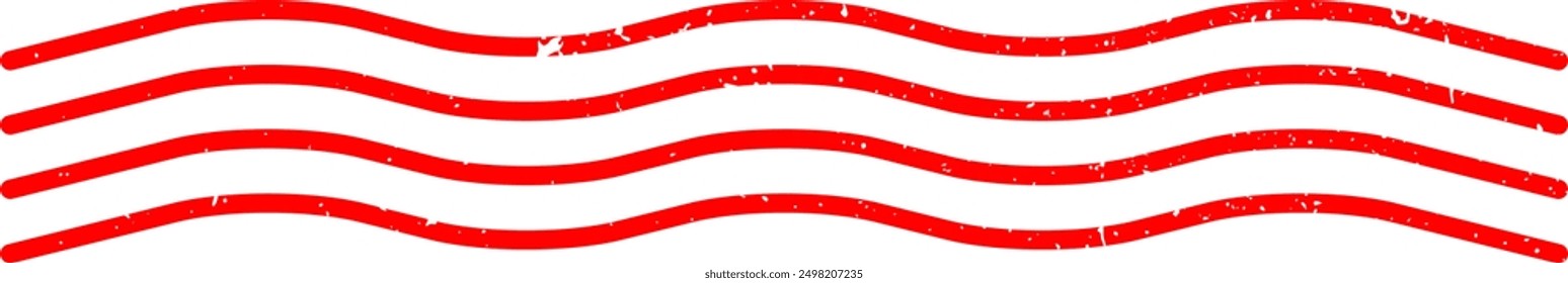 Líneas de onda Sello de goma rojo Grunge Textura Etiqueta Etiqueta engomada Vector EPS PNG Transparente Sin fondo Clip Arte Vector EPS PNG 