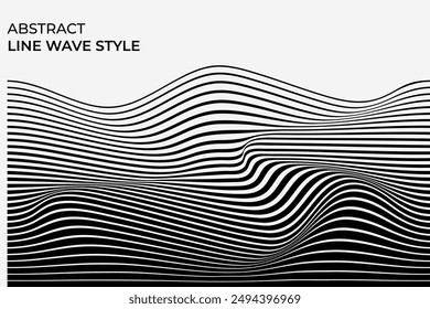 Wave lines are smooth, curving lines that mimic the undulating motion of waves. They create a sense of fluidity and movement, often used in art and design to evoke calmness or energy.