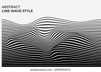 Las líneas onduladas son líneas curvas y suaves que imitan el movimiento ondulado de las ondas. Crean una sensación de fluidez y movimiento, a menudo utilizados en el arte y el diseño para evocar calma o energía.