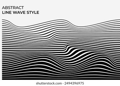 Wave lines are smooth, curving lines that mimic the undulating motion of waves. They create a sense of fluidity and movement, often used in art and design to evoke calmness or energy.