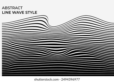 Las líneas onduladas son líneas curvas y suaves que imitan el movimiento ondulado de las ondas. Crean una sensación de fluidez y movimiento, a menudo utilizados en el arte y el diseño para evocar calma o energía.