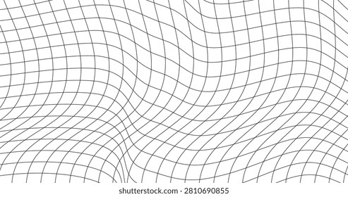 Wave and lines squiggle lines Irregular curve Grid