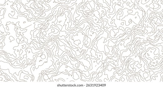 wave lines Topographic map.Seamless vector topographic map background.Geographic mountain relief. Abstract lines background.Modern design with White background with topographic wavy pattern design.