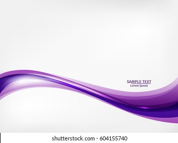 Wave lines vector art. Abstract illustration. Curved blend and gradient line. Pattern for web or design on light backdrop. Good for  flyer, design brochure or website.  