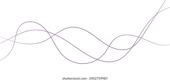 Wave lines vector illustration. Curve wave seamless pattern. Line art striped graphic template.
