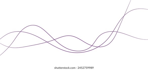 Ilustración vectorial de líneas de onda. Patrón sin fisuras de onda de curva. Plantilla gráfica de rayas.
