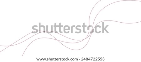 Wave lines vector illustration. Curve wave seamless pattern. Line art striped graphic template.