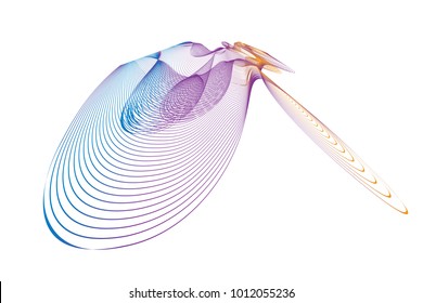 wave lines wavy abstract colorful for brochure and website design on white background. vector illustration