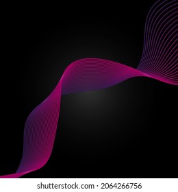 Wave Lines.abstract background .Vector Illustration.