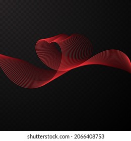 Wave Lines.abstract background .Vector Illustration.