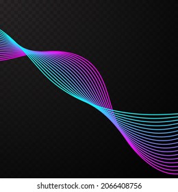 Wave Lines.abstract background .Vector Illustration.