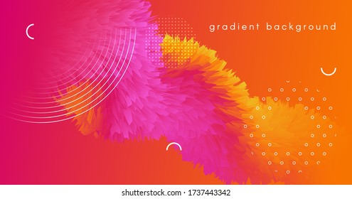 Wave Liquid Art. Red Flow Background. Dynamic Concept. Vector Modern Banner. Geometric Movement. Trendy Liquid Art. Neon Abstract Shape. Bright Futuristic Liquid Art. 3d Gradient Template.