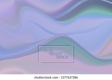 Wave liquid form green and blue color background. Art design for your design project.
