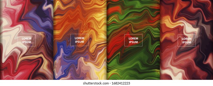 Ilustración de textura estilo mármol líquido ondulado. Fondo de color para banner, volante, tarjeta de visita, póster, papel pintado, folleto