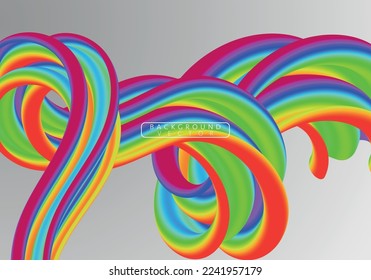 Wave Liquid Shape. Abstract Fluid Background. Trendy Illustration