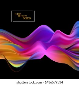 Wave Liquid shape color background. Art design for your design project. Vector illustration EPS10