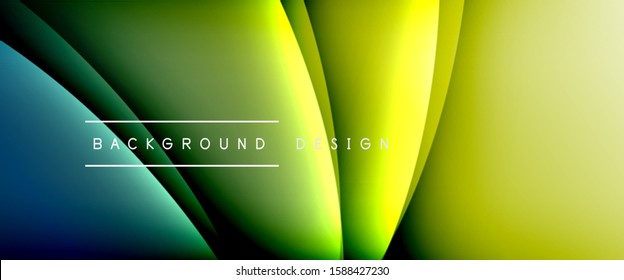 Olear líneas de estilo líquido con sombras y luz sobre el fondo del degradado. Fondo abstracto de degradado de color simple y moderno con efecto de línea de sombra recta dinámica. Ilustración de vectores para