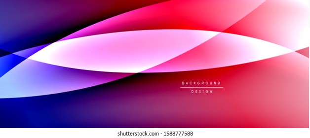 Olear líneas de estilo líquido con sombras y luz sobre el fondo del degradado. Fondo abstracto de degradado de color simple y moderno con efecto de línea de sombra recta dinámica. Ilustración de vectores para