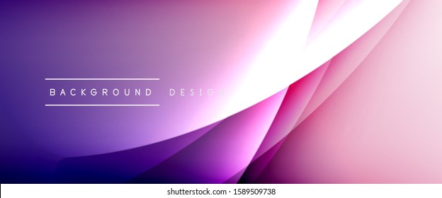 Olear líneas de estilo líquido con sombras y luz sobre el fondo del degradado. Fondo abstracto de degradado de color simple y moderno con efecto de línea de sombra recta dinámica. Ilustración de vectores para