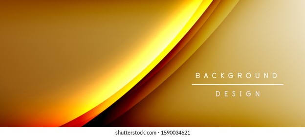 Olear líneas de estilo líquido con sombras y luz sobre el fondo del degradado. Fondo abstracto de degradado de color simple y moderno con efecto de línea de sombra recta dinámica. Ilustración de vectores para