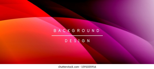 Olear líneas de estilo líquido con sombras y luz sobre el fondo del degradado. Fondo abstracto de degradado de color simple y moderno con efecto de línea de sombra recta dinámica. Ilustración de vectores para