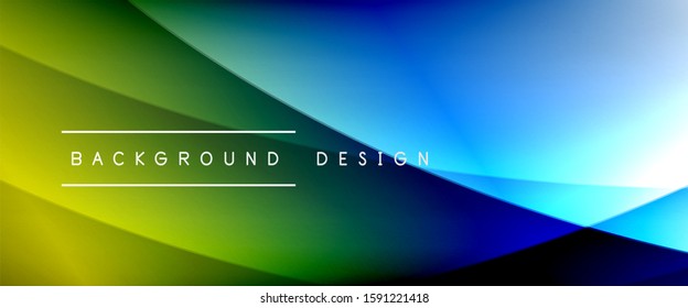 Wave Liquid Stillinien mit Schatten und Licht auf Farbverlauf-Hintergrund. Trendy, einfache Farbverlauf-Abstrakte Hintergrund mit dynamischem, gerade Schattenzeileneffekt. Vektorgrafik für