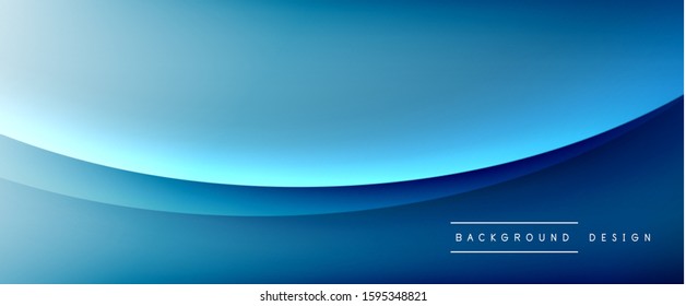Olear líneas de estilo líquido con sombras y luz sobre el fondo del degradado. Fondo abstracto de degradado de color simple y moderno con efecto de línea de sombra recta dinámica. Ilustración de vectores para
