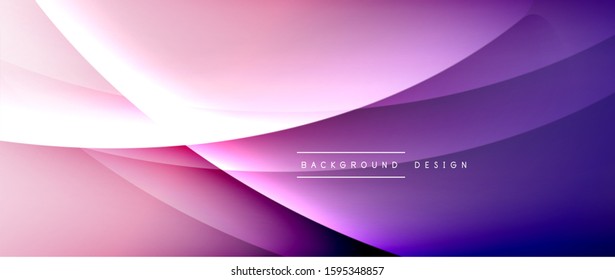 Olear líneas de estilo líquido con sombras y luz sobre el fondo del degradado. Fondo abstracto de degradado de color simple y moderno con efecto de línea de sombra recta dinámica. Ilustración de vectores para