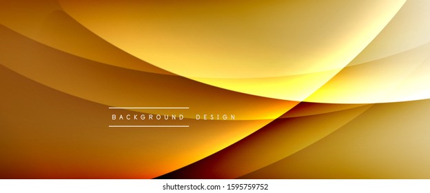 Wave Liquid Stillinien mit Schatten und Licht auf Farbverlauf-Hintergrund. Trendy, einfache Farbverlauf-Abstrakte Hintergrund mit dynamischem, gerade Schattenzeileneffekt. Vektorgrafik für