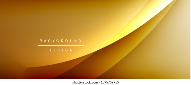 Olear líneas de estilo líquido con sombras y luz sobre el fondo del degradado. Fondo abstracto de degradado de color simple y moderno con efecto de línea de sombra recta dinámica. Ilustración de vectores para
