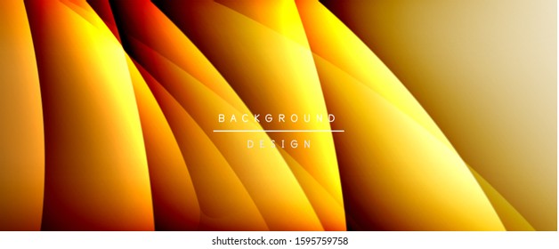 Olear líneas de estilo líquido con sombras y luz sobre el fondo del degradado. Fondo abstracto de degradado de color simple y moderno con efecto de línea de sombra recta dinámica. Ilustración de vectores para