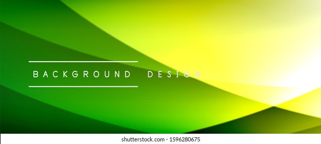 Wave Liquid Stillinien mit Schatten und Licht auf Farbverlauf-Hintergrund. Trendy, einfache Farbverlauf-Abstrakte Hintergrund mit dynamischem, gerade Schattenzeileneffekt. Vektorgrafik für