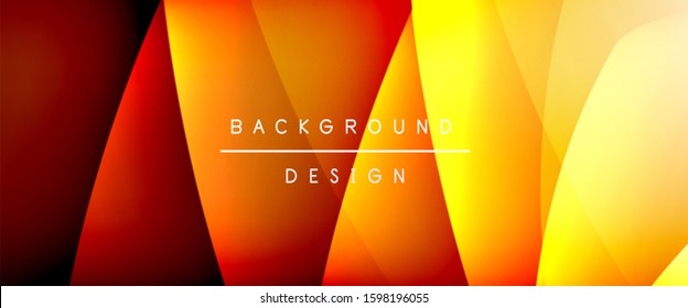 Wave liquid style lines with shadows and light on gradient background. Trendy simple fluid color gradient abstract background with dynamic straight shadow line effect. Vector Illustration For