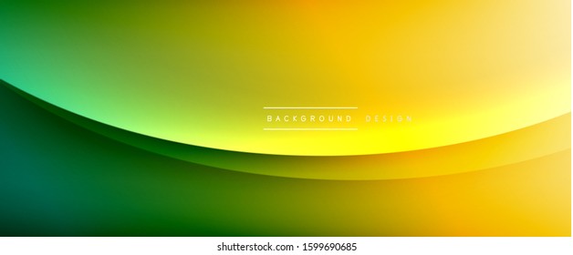 Wave liquid style lines with shadows and light on gradient background. Trendy simple fluid color gradient abstract background with dynamic straight shadow line effect. Vector Illustration For