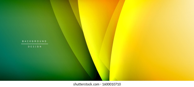 Wave liquid style lines with shadows and light on gradient background. Trendy simple fluid color gradient abstract background with dynamic straight shadow line effect. Vector Illustration For