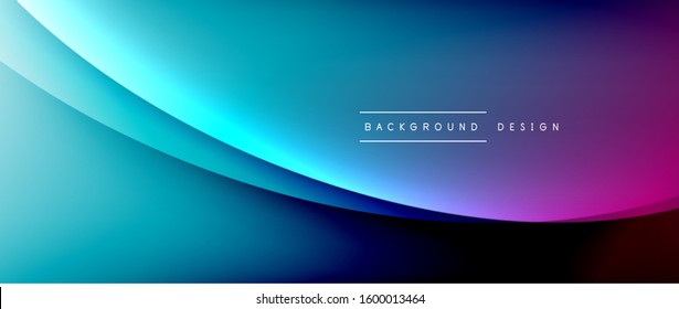 Olear líneas de estilo líquido con sombras y luz sobre el fondo del degradado. Fondo abstracto de degradado de color simple y moderno con efecto de línea de sombra recta dinámica. Ilustración de vectores para